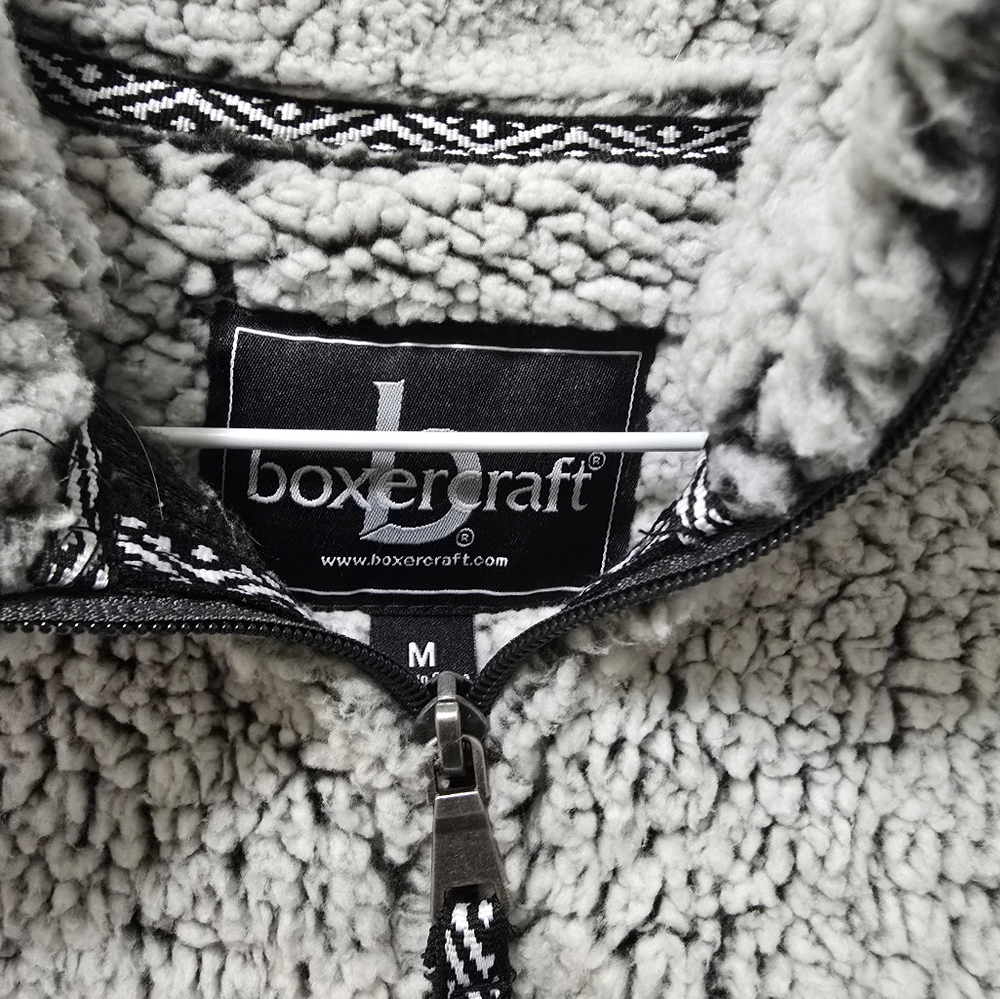 Unisex sherpa 3/4 zip